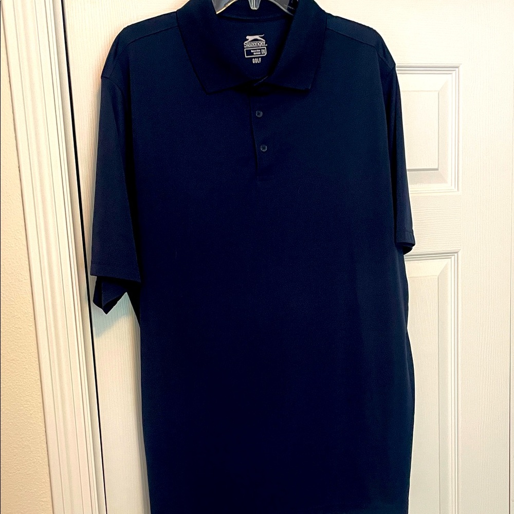 Slazenger Men’s Golf Polo. Color Navy Blue Size 2XL